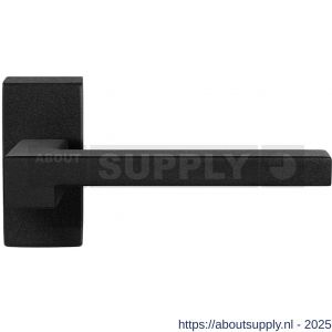 GPF Bouwbeslag ZwartWit 8285.61-01 Raa deurkruk op rechthoekige rozet 70x32x10 mm zwart - S21009395 - afbeelding 1