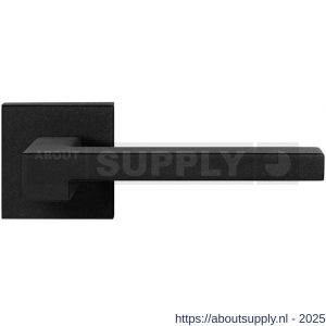 GPF Bouwbeslag ZwartWit 8285.61-02 Raa deurkruk op vierkant rozet 50x50x8 mm zwart - S21009396 - afbeelding 1