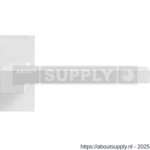 GPF Bouwbeslag ZwartWit GPF8287.62-01 Raa deurkruk op rechthoekig rozet 70x32x10 mm wit - S21014045 - afbeelding 1