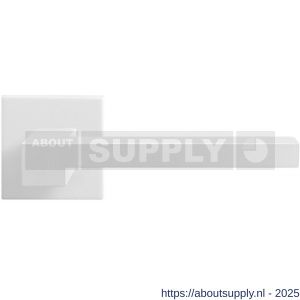 GPF Bouwbeslag ZwartWit GPF8232.62-02 Raa deurkruk op vierkant rozet 50x50x8 mm wit - S21014046 - afbeelding 1