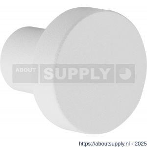 GPF Bouwbeslag ZwartWit GPF8506.25 meubelknop rond 25 mm hoogte 21 mm wit - S21005426 - afbeelding 1