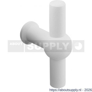 GPF Bouwbeslag ZwartWit GPF8510.40 meubelknop Hipi 10 mm hoogte 40 mm wit - S21005429 - afbeelding 1