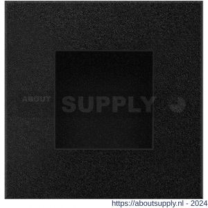 GPF Bouwbeslag ZwartWit 8714.61C schuifdeurkom vierkant 50x50 mm zwart - S21007578 - afbeelding 1