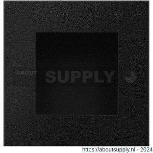 GPF Bouwbeslag ZwartWit 8714.61E schuifdeurkom vierkant 70x70 mm zwart - S21007580 - afbeelding 1