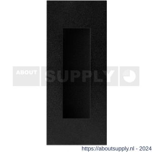 GPF Bouwbeslag ZwartWit 8715.61B schuifdeurkom rechthoekig 120x50 mm zwart - S21004563 - afbeelding 1