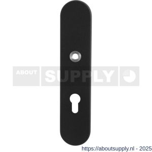 GPF Bouwbeslag ZwartWit 8841.61/72 veiligheids buitenschild SKG*** 248x52x11 mm afgerond PC72 zwart - S21008580 - afbeelding 1