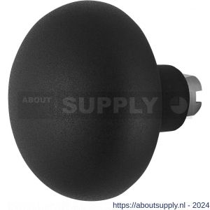 GPF Bouwbeslag ZwartWit 8849.61 S4 Paddenstoel knop 65 mm voor veiligheids schilden vast met bout M10 zwart - S21010494 - afbeelding 1