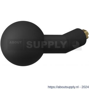 GPF Bouwbeslag ZwartWit 8859.61 S5 verkropte kogelknop 55x16 mm voor veiligheidsschilden vast met wisselstift zwart - S21008220 - afbeelding 1
