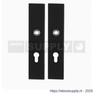 GPF Bouwbeslag ZwartWit 8863.61/72 veiligheids schilden SKG*** 248x52 mm rechthoekig PC72 zwart - S21008623 - afbeelding 1