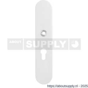 GPF Bouwbeslag ZwartWit 8870.62/55 veiligheids binnenschild SKG*** 248x52x8 mm afgerond PC55 wit - S21008632 - afbeelding 1