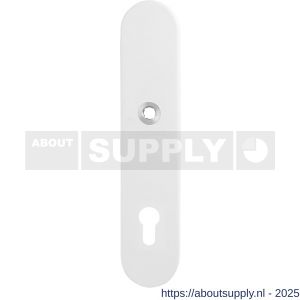 GPF Bouwbeslag ZwartWit 8870.62/92 veiligheids binnenschild SKG*** 248x52x8 mm afgerond PC92 wit - S21008634 - afbeelding 1