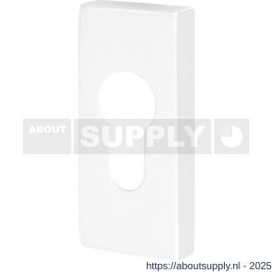 GPF Bouwbeslag ZwartWit 8902.41 cilinderrozet rechthoekig 70x32x10 mm wit - S21008288 - afbeelding 1