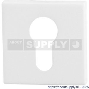 GPF Bouwbeslag ZwartWit 8902.42 cilinderrozet vierkant 50x50x8 mm wit - S21003605 - afbeelding 1