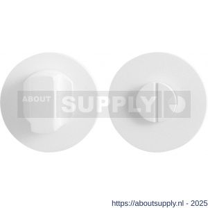 GPF Bouwbeslag ZwartWit 8911.45 toiletgarnituur 50x6 mm stift 5 mm grote knop wit - S21008658 - afbeelding 1