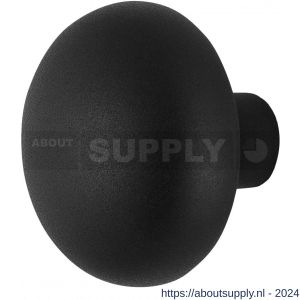 GPF Bouwbeslag ZwartWit 8957.61 S1 Paddenstoel knop 65 mm draaibaar met krukstift zwart - S21011066 - afbeelding 1
