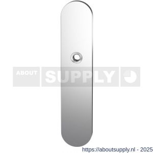 GPF Bouwbeslag RVS 9002.00 veiligheids buitenschild SKG*** 248x52x11 mm afgerond blind met krukgat RVS geborsteld - S21005918 - afbeelding 1