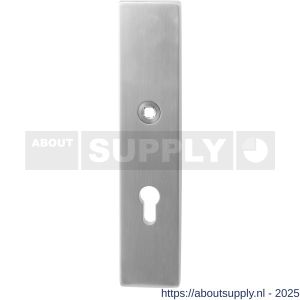 GPF Bouwbeslag RVS 9012.72 veiligheids buitenschild SKG*** 248x52x11 mm rechthoekig PC72 RVS geborsteld - S21004822 - afbeelding 1