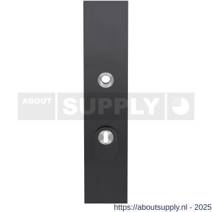 GPF Bouwbeslag PVD 9018.72P1 veiligheids buitenschild SKG*** 248x52x11 mm rechthoekig met kerntrekbeveiliging PC72 massief PVD antraciet - S21005923 - afbeelding 1