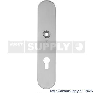 GPF Bouwbeslag RVS 9102.72/49 veiligheids binnenschild SKG*** 248x52x8 mm afgerond PC72 RVS gepolijst - S21007801 - afbeelding 1