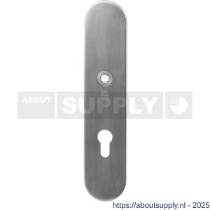 GPF Bouwbeslag RVS 9102.72 veiligheids binnenschild SKG*** 248x52x8 mm afgerond PC72 RVS geborsteld - S21004839 - afbeelding 1
