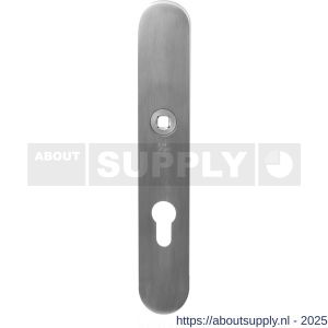 GPF Bouwbeslag RVS 9103.85 veiligheids binnenschild SKG*** 248x40x8 mm afgerond PC85 RVS geborsteld - S21004848 - afbeelding 1