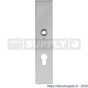 GPF Bouwbeslag RVS 9112.72/49 veiligheids binnenschild SKG*** 248x52x8 mm rechthoekig PC72 RVS gepolijst - S21007802 - afbeelding 1