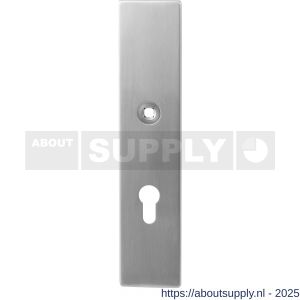 GPF Bouwbeslag RVS 9112.72 veiligheids binnenschild SKG*** 248x52x8 mm rechthoekig PC72 RVS geborsteld - S21004845 - afbeelding 1