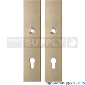 GPF Bouwbeslag Anastasius 9312.A4 veiligheids schilden SKG*** 248x52 mm rechthoekig PC92 Champagne blend - S21012823 - afbeelding 1
