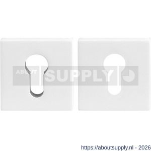 GPF Bouwbeslag ZwartWit GPF9386.62 Set veiligheidsrozet vierkant 54 mm SKG*** wit - S21012906 - afbeelding 1