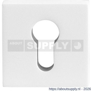 GPF Bouwbeslag ZwartWit GPF9386.62 Outside veiligheidsbuitenrozet vierkant 54 mm SKG*** wit - S21012905 - afbeelding 1