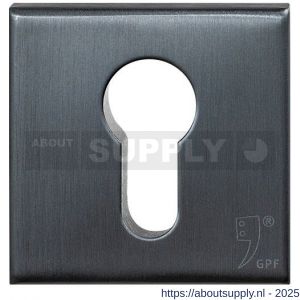 GPF Bouwbeslag PVD GPF9387.P1 Inside veiligheidsbinnenrozet vierkant 54 mm SKG*** PVD antraciet - S21012884 - afbeelding 1