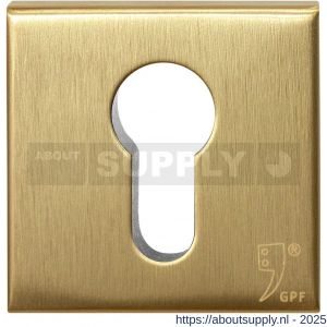 GPF Bouwbeslag PVD GPF9387.P4 Inside veiligheidsbinnenrozet vierkant 54 mm SKG*** PVD mat messing - S21012886 - afbeelding 1