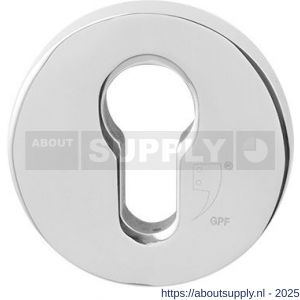 GPF Bouwbeslag RVS GPF9392.49 Inside veiligheidsbinnenrozet rond 54 mm SKG*** RVS gepolijst - S21012985 - afbeelding 1