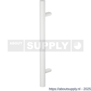 GPF Bouwbeslag ZwartWit 9545.62 deurgreep GPF15 verkropt 38x1600/1400 mm voetje 25 mm met bevestiging wit - S21017436 - afbeelding 1