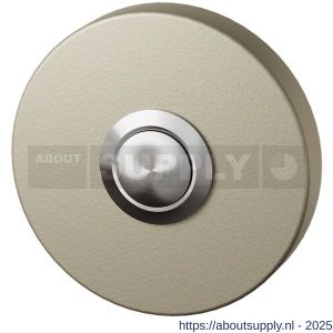 GPF Bouwbeslag Anastasius 9827.A4.1100 beldrukker rond 50x8 mm met RVS button Champagne blend - S21008996 - afbeelding 1