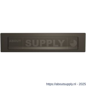 GPF Bouwbeslag Anastasius 9830.A1 briefplaat 340x77 met valklep 280x45 mm Dark blend - S21009000 - afbeelding 1