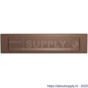 GPF Bouwbeslag Anastasius 9830.A2 briefplaat 340x77 mm met valklep 280x45 mm Bronze blend - S21009001 - afbeelding 1