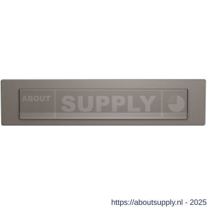 GPF Bouwbeslag Anastasius 9830.A3 briefplaat 340x77 mm met valklep 280x45 mm Mocca blend - S21009002 - afbeelding 1