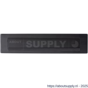 GPF Bouwbeslag PVD 9830.09P1 briefplaat 340x77 met valklep 280x45 mm PVD antraciet - S21000214 - afbeelding 1
