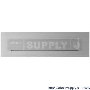 GPF Bouwbeslag RVS GPF9834.09 briefplaat rechthoekig 350x100x2,5 mm met verende achterliggende binnenklep RVS geborsteld - S21011950 - afbeelding 1