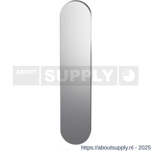 GPF Bouwbeslag RVS 9842.09 veiligheids buitenschild SKG*** 248x52x11 mm afgerond geheel blind RVS geborsteld - S21004805 - afbeelding 1