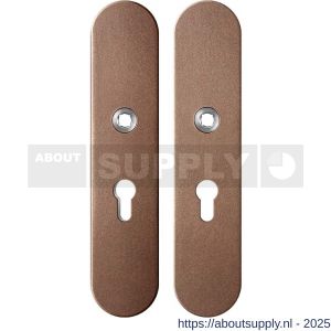 GPF Bouwbeslag Anastasius 9845.A2 veiligheids schilden SKG*** binnen-buiten PC55 Bronze blend - S21012827 - afbeelding 1