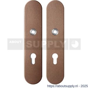 GPF Bouwbeslag Anastasius 9845.A2 veiligheids schilden SKG*** binnen-buiten PC72 Bronze blend - S21012828 - afbeelding 1
