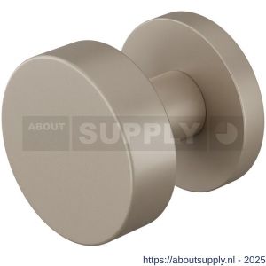 GPF Bouwbeslag Anastasius 9852.A3-00 S5 GPF9852.A3-00 vlakke knop S5 52x16 mm met wisselstift op rond rozet Mocca blend - S21016588 - afbeelding 1