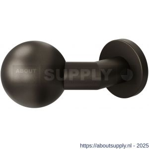 GPF Bouwbeslag Anastasius 9853.A1-00R S5 GPF9853.A1-00R verkropte kogelknop S5 55 mm met wisselstift op rond rozet rechtswijzend Dark blend - S21017445 - afbeelding 1