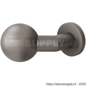 GPF Bouwbeslag Anastasius 9853.A3-00L S5 GPF9853.A3-00L verkropte kogelknop S5 55 mm met wisselstift op rond rozet linkswijzend Mocca blend - S21017448 - afbeelding 1