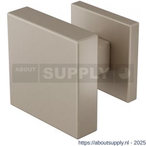 GPF Bouwbeslag Anastasius 9858.A3-02 S5 GPF9858.A3-02 vierkante knop S5 60x60x16 mm met wisselstift op vierkant rozet Mocca blend - S21016594 - afbeelding 1