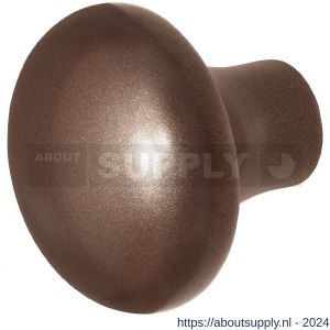 GPF Bouwbeslag Anastasius 9859.A2 S5 Paddenstoel knop 52 mm voor veiligheids schilden vast met wisselstift Bronze blend - S21012205 - afbeelding 1