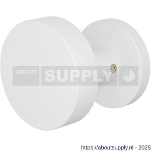 GPF Bouwbeslag ZwartWit GPF9865.62-00 S1 excentrische deurknop 60x16 mm draaibaar met rond rozet wit - S21016634 - afbeelding 1