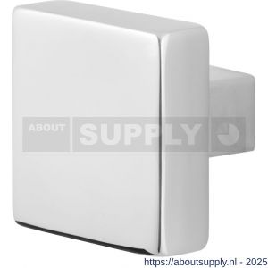 GPF Bouwbeslag RVS 9948.49 S1 vierkante knop 53x53x16 mm draaibaar met krukstift RVS gepolijst - S21008077 - afbeelding 1